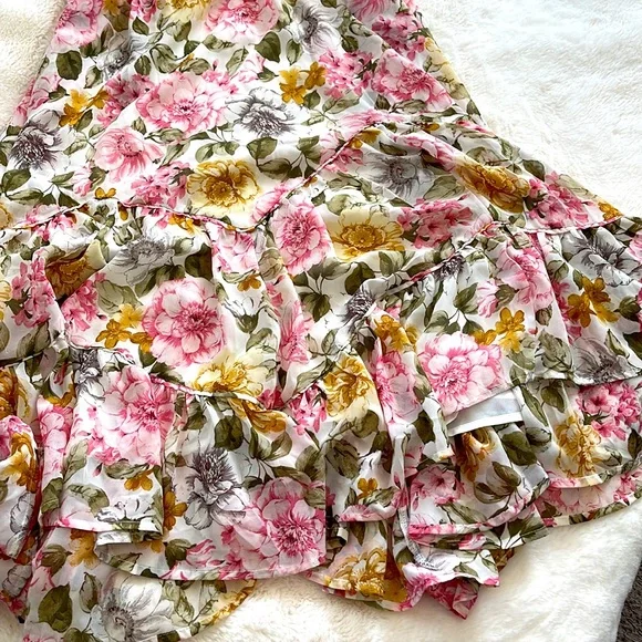 Storia floral pastel midi dress size S - Picture 5 of 6